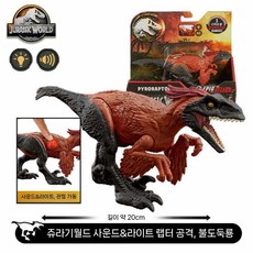 공룡 피규어 사운드 효과 쥬라기 기가노토사우루스 공격, 633008920122, 5. 사운드 및 라이트 HTP67