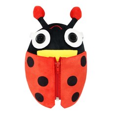 Aipina 蒙氏寶寶益智毛絨玩具 手部精細訓練插扣玩具, 甲蟲款, 1個