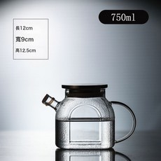 家用冰箱冷水壺夏天儲水冰鎮冷泡壺食品級大容量冷藏涼水壺, 1個, 窗口形750ml(不鏽鋼蓋)耐熱密封:如圖, 1L