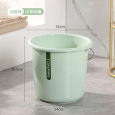 新品 家用手提大號水桶洗車桶加厚儲水塑料桶小圓桶學生宿舍洗澡洗衣桶 副廠商品, 草地綠 加厚熟膠PP5級材質,大號盆