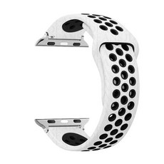 밴드 스포츠 스트랩 통기성 팔찌, 1개, 46. 21 white black