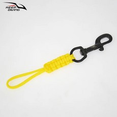 스쿠버 다이빙 스테스 볼트 스냅 후크 로프 손으로 짠 발광 고정, 3.Yellow