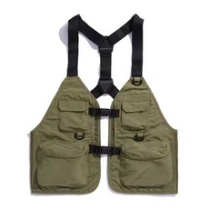 작업조끼 멜빵 캠핑 전투 경량 후드 남녀공용