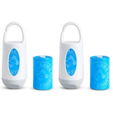 먼치킨® 팔과 망치 기저귀 가방 리필 6팩 72봉지, 1 Count (Pack of 2), Dispenser + 24 Bags