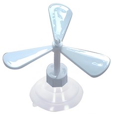 찬움컴퍼니 오토바이 헬멧 꾸미기용 부착형 프로펠러 장식, 화이트