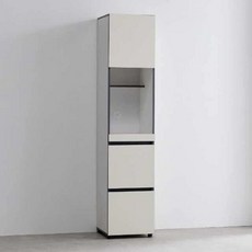 주방수납장 레일서랍형 틈새 수납장 400 광폭형, 오크:화이트, 오크