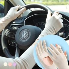 손을 위한 썬케어 쿨링 UV 자외선차단 장갑 여성 운전장갑, 아이보리, 1개