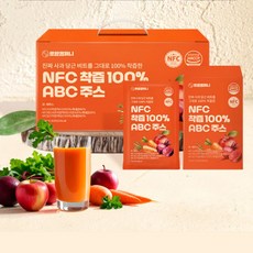 70ml*30포 선물세트 가성비 착즙 100% 건강한 NFC ABC주스, 70ml