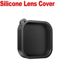 GoPro Hero 13 12 11 10 9 실리콘 렌즈 커버 Go 용 검정색 강화 유리 필름 화면 보호기 캡, 01 1 Cover, 03 GoPro Hero 12