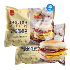 삼립 모닝 잉글리시 머핀 번들 840g (140g 6입) 냉동 맥모닝 편의점 매점빵, 140g, 12개