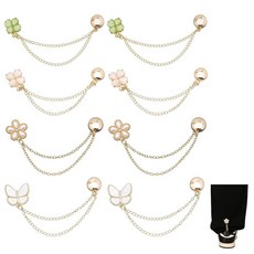 8팩 자석 의류 클립 여성용 자석 의류 클립 드레스 스커트 및 셔츠를 안전하게 고정 여성용 내구성 있는 미끄럼 방지 디자인, 8팩, 자석 의류 클립, 여성용 자석 의류 클립, 드레