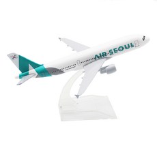 JJC 비행기 모형 16cm 1:400 ~ 20cm 1:300 다이캐스트 장식용 소형 모형항공기, 1개, 에어서울 A320- 1:400 - 16cm