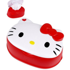 일본 정품 산리오 원터치 물티슈 케이스(물티슈포함), 1개, 헬로키티