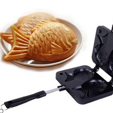 오베이요 국산 가정용 붕어빵 팬 만들기 잉어빵 틀, 1개, 17.5cm