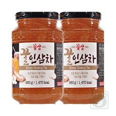 꼭필스 꿀인삼차 580g 2병 인삼음료