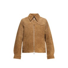 올세인츠 델콧 스웨이드 지퍼 재킷