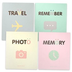 포켓식 포토앨범 포토북 성장앨범 사진첩 심플 4x6 59000EA 1EA, 크림