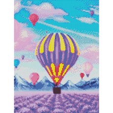 하모니아트 남녀공용 DIY 보석십자수 캔버스형 30X40, 26. 열기구, 본상품선택, 1개