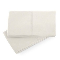 MALOUF 더블 브러시 극세사 슈퍼 소프트 럭셔리 베개 커버 세트 - 주름 방지 - 킹 베개 커버 - 2개 세트 - 아이보리