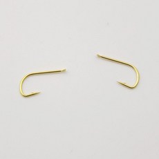 DFMEI 金袖魚鉤 有倒刺無倒刺可選 長柄細條設計 適用鯽魚白條等小型魚種 散裝釣魚鉤, 1個, 1個裝