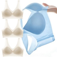 ROOICE 아이스브라 3PCS 심리스 쿨링 노와이어 초경량 냉감브래지어
