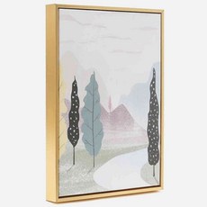 위블리 캔버스 풍경 액자 (30x40cm), 골드