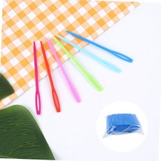 플라스틱 안전 돗바늘 7cm 1000p 뜨개질 마크라메 공예 부자재 플라스틱돗바늘 안전돗바늘