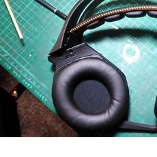 通用圓形耳機套 通用型耳機套 耳套 替換耳罩 可用於 STRIX 2.0 電競耳麥, 1個, 彈性布耳機套（套在耳機套外面