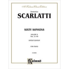 스카를라티 60 소나타 2권 피아노 악보 Scarlatti Sixty Sonatas Volume 2 [00-K03860]