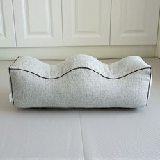 임산부 다리베개 다리지지 수면 쿠션 곡선형, 55x17x17cm, 그레이 스톤