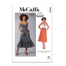 McCall's Misses' VINTAGE 빈티지 1970년대 탑 및 스커트 바느질 패턴 키트 Laura Ashley 디자인 코드 M8429 사이즈 18-20-22-24, McCall's Misses' VINTAGE 빈티지 1