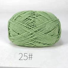 5개 혼합 색상 얀 밀크 코튼 얀 세트 핸드메이드 DIY 공예 스웨터 스카프 뜨개질용, 14 B25-5PCS