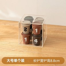 유럽풍 세라믹 욕실디스펜서 홀더 샴푸통 세트 5종, 1개, I. 사각형 수납함 대형 투명 개