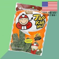 타오케노이 바삭한 해초 스낵 톰 얌 궁 1.12온스 32g Tao Kae Noi Crispy Seaweed Snack Tom Yum Goong 1.12oz