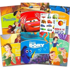 [5] Disney Bedtime Stories Book Collection for Kids - Bundle with 6 Disney Books Featuring Cars F, [5] Disney Bedtime Stories Boo