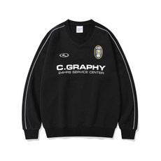 매장정품 CGP 24H 트랙 브이넥 맨투맨_블랙 CBDWUTL110BK 202294