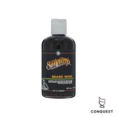 CONQUEST 美國 Suavecito 鬍鬚清潔洗劑，溫和洗淨、軟化鬍鬚，展現自信魅力, 1個, 237mL