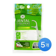 보성 바른치카 일회용 치실, 5개, 60개입
