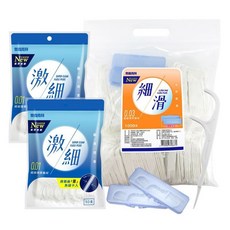 奈森克林 細滑牙線棒家庭號附攜帶盒2入(1000支) 激細牙線棒100支, 1個, 牙線棒-1100支組合包, 1100個裝, 8cm
