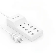 10포트 USB 충전 스테이션 5V 15A 데스크탑 허브 멀티 디바이스 전원 어댑터 EU UK 플러그 휴대폰 가정 사, 01 6U4C US Plug