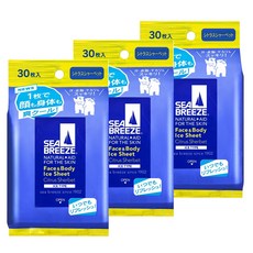 SEABREEZE (씨브리즈) 페이스 & 바디 아이스 시트 감귤류 셔벗 30장×3개