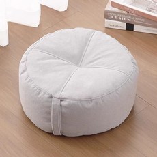 높은방석 두툼한 사무실 50x50x15cm 인테리어 두꺼운 기술직물-귀비오렌지, U01KTH4694G6X0YD16ZZVRCDPW-021, 1개, U. 면 마 원형 - 라이트 그레이 40x40x15