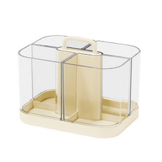 락톡마켓 데스크 마카펜 연필꽂이 정리함, 2개, 크림