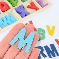 영문 알파벳 이니셜 우드 컬러 원목 영어 글자 5피스 입체이니셜, 나무색, 나무색