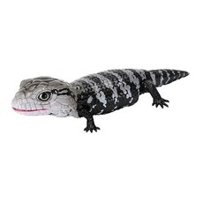 BANDAI 生物大圖鑑 藍舌石龍子與西非肥尾守宮 轉蛋模型, 1個, 灰背藍舌石龍子（アザンティック）