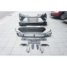 ADT.車材 SIENNA 2021-2024 升級 XSE 套件 高階 前保桿 日行燈 水箱罩 後下巴, 1個