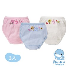 KUKU酷咕鴨 女童三角內褲