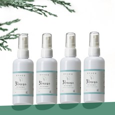 원조 3%편백오일수 국내산 천연 편백오일 피톤치드 듬뿍 편백수 스프레이 탈취제 휴대 여행용 100ml, 4개