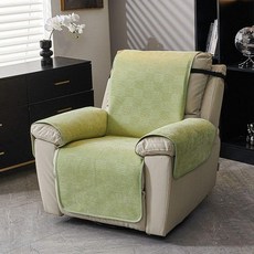 리클라이너 소파 커버 매트 덮개 쇼파 패브릭 안락의자, 1개, 셰닐이윤 그린