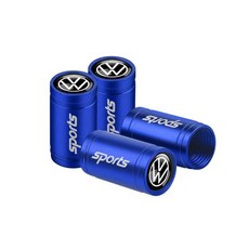 자동차 타이어 밸브 캡 금속 휠 먼지 커버 라인 골프 티구안, 24. Volkswagen-Blue